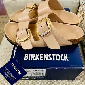 Staud by Birkenstock NWT High Shine New Beige - Size 39 Birkenstock /8-8.5 US